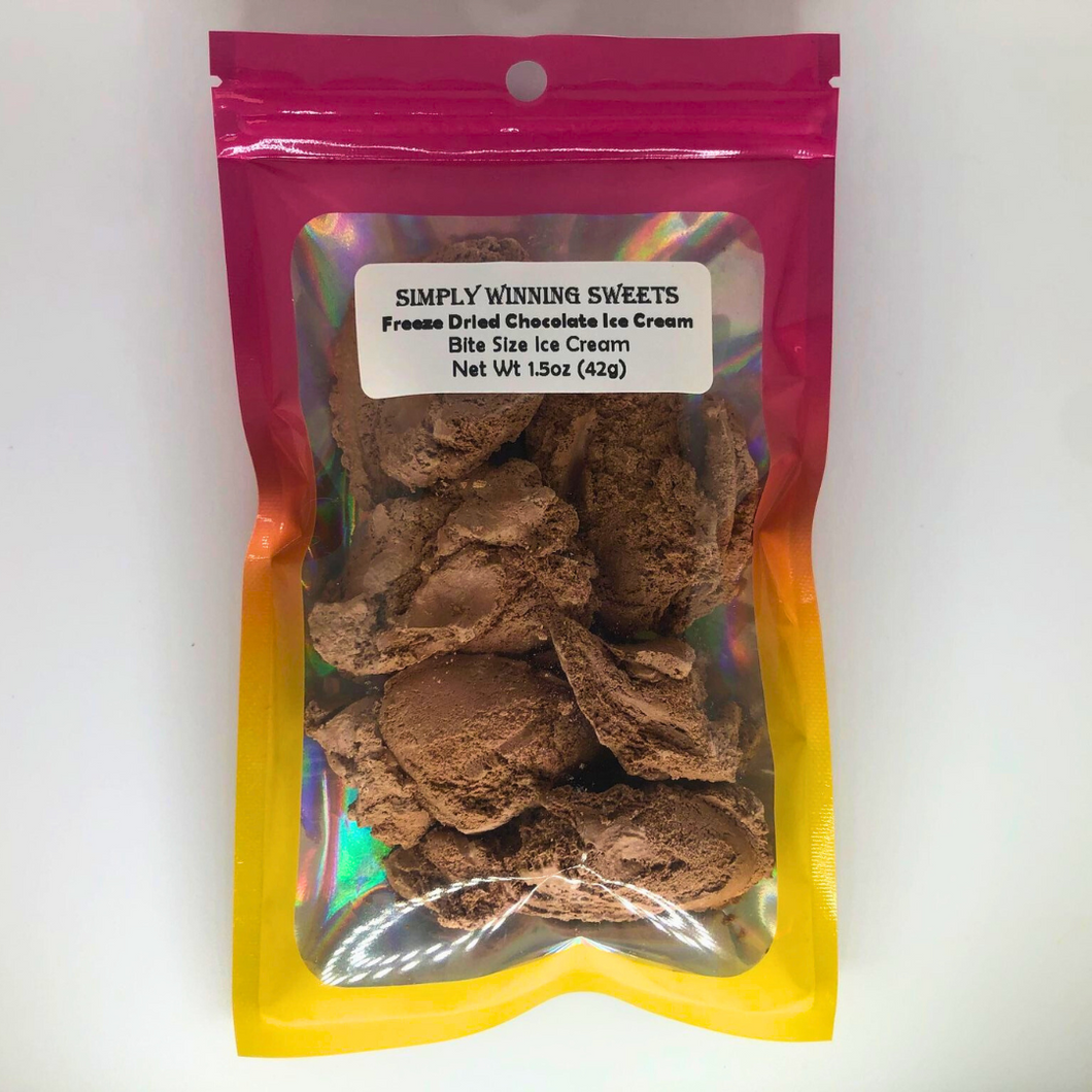 Freeze Dried Chocolate Ice Cream 1.5oz, Astronaut Space Moon Food